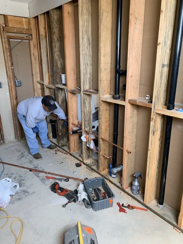 Commercial rough-in plumbing for Water Heater Replacement in Greenbriar